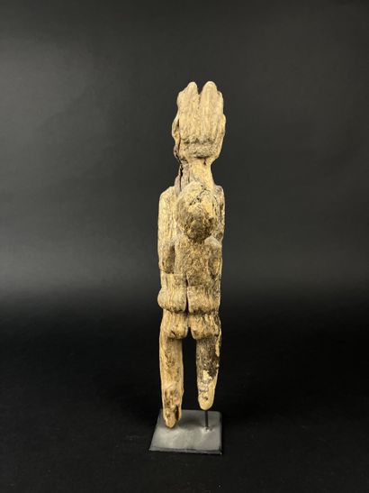 Set of four wooden objects: spoon, height:...