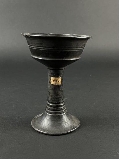 Chalice with a pedestal surmounted by a truncated...