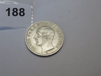 Monnaie - Hanovre (Etat Allemand) - 1/6 Thaler...