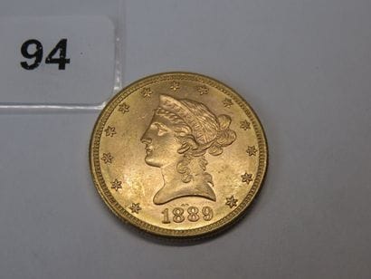 Gold coin - USA - 10 Dollars Liberty crowned...