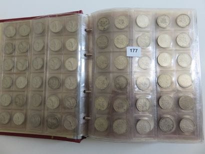 Monnaies Argent - France - Lot de 491 monnaies...
