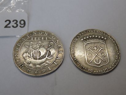 Jetons - Maire de Nantes - Lot de 2 Jetons...