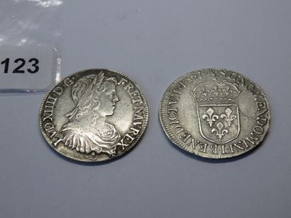 Monnaies Royales - Louis XIV - Lot de 2 x...