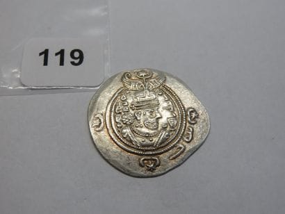Monnaie - Sassanide (royaume) - Chosroès...