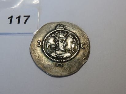 Monnaie - Sassanide (royaume) - Chosroès...