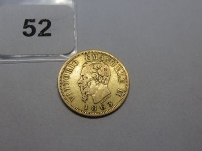 Gold coin - Italy - 10 Lire Victor Emmanuel...