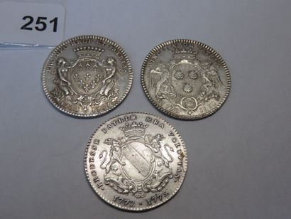 Jetons - Maire de Nantes - Lot de 3 Jetons...