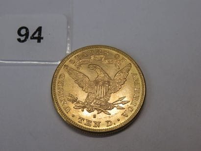 Gold coin - USA - 10 Dollars Liberty crowned...