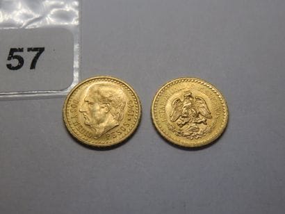 Gold Coins - Mexico - Lot of 2 x 2 1/2 Pesos...