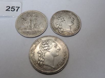 Tokens - Lot of 3 silver tokens: Académie...