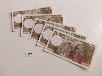 Banknotes - France - Lot of 37 banknotes...