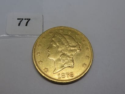 Gold coin - USA - 20 Dollars Liberty crowned...