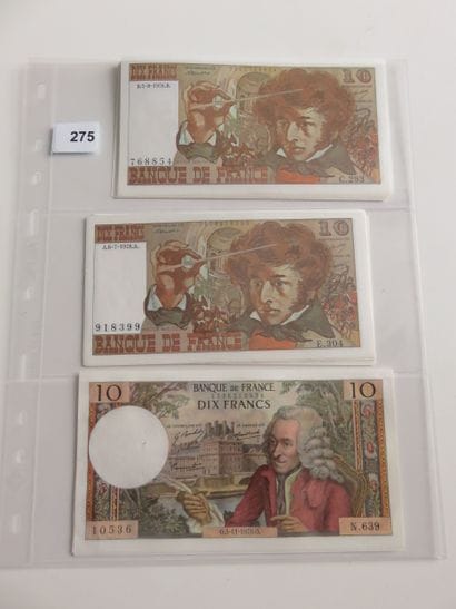 Banknotes - France - Lot of 37 banknotes...