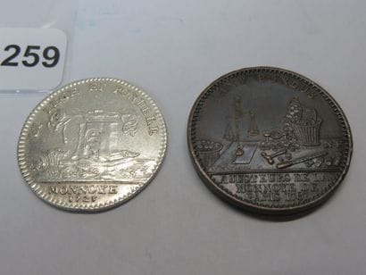 Tokens - Lot of 2 tokens: La Monnaie Louis...