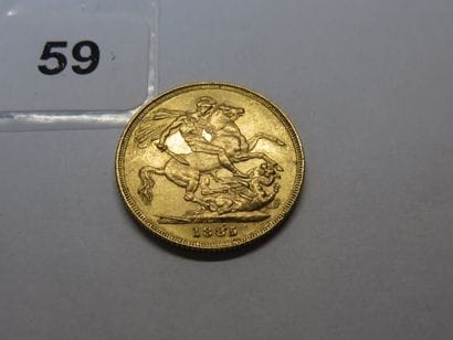 Gold coin - British Empire - 1 Victoria Sovereign,...