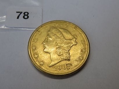 Gold coin - USA - 20 Dollars Liberty crowned...