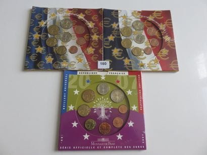 Monnaies Euros - France - Lot de 3 x Set...