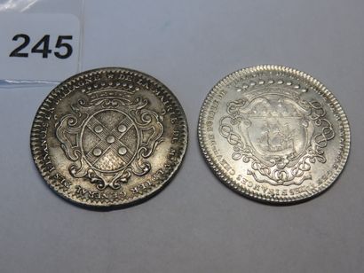 Jetons - Maire de Nantes - Lot de 2 Jetons...