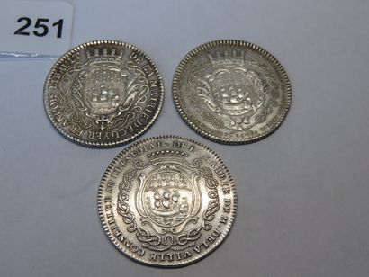 Jetons - Maire de Nantes - Lot de 3 Jetons...