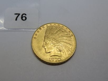 Gold coin - USA - 10 Dollars Indian Head...