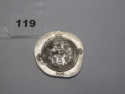 Monnaie - Sassanide (royaume) - Chosroès...