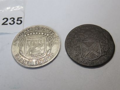 Jetons - Maire de Nantes - Lot de 2 Jetons...