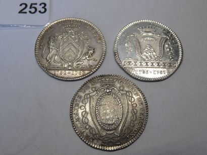 Jetons - Maire de Nantes - Lot de 3 jetons...