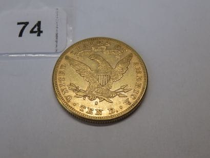 Gold coin - USA - 10 Dollars Liberty crowned...