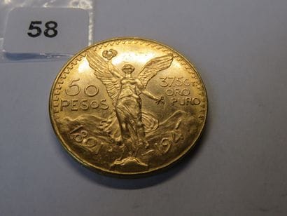Gold coin - Mexico - 50 Pesos 1947 (41.66...