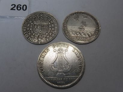 Tokens - Lot of 3 silver tokens: Chambre...
