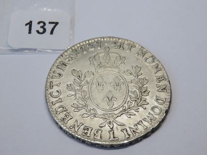 Monnaie Royale - Louis XVI - Ecu aux branches...