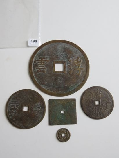 Amulettes Chinoises - Lot de 5 amulettes...