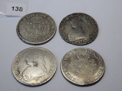 Monnaies Royales - Louis XVI - Lot de 4 x...