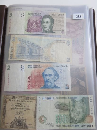 Banknotes - Collection of 179 various banknotes...