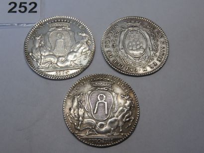 Jetons - Maire de Nantes - Lot de 3 jetons...