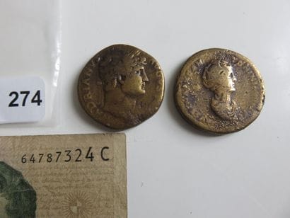 Banknotes and Coins - Lot of 8 banknotes...