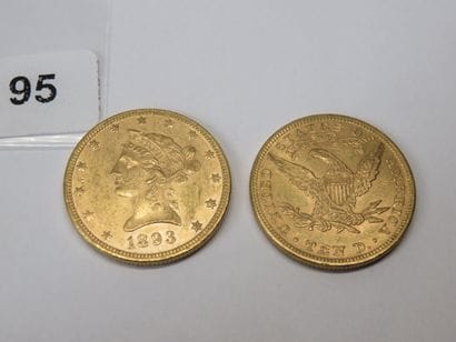 Gold Coins - USA - Lot of 2 x 10 Liberty...
