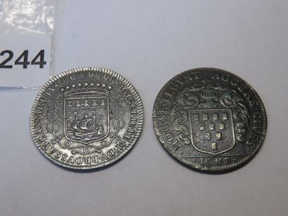 Jetons - Maire de Nantes - Lot de 2 Jetons...