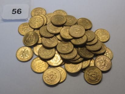 Gold coins - Mexico - Lot of 50 x 2 Pesos...