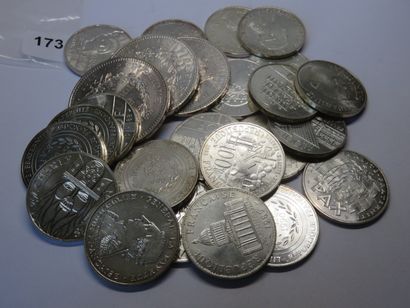 Monnaies argent - France - Lot de 26 monnaies...
