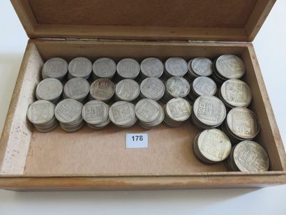 Monnaies Argent - France - Lot de 257 monnaies...