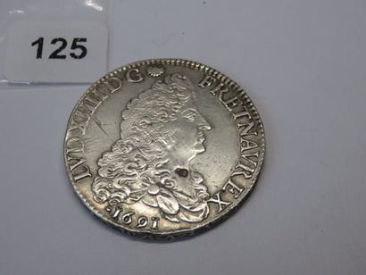 Monnaie Royale - Louis XIV - Ecu aux 8 L...