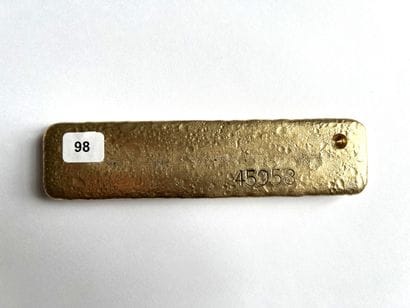 Gold ingot - Ingot n° 45958 - 1.212 Kg dental...