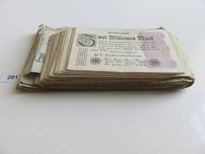 Banknotes - Lot of 176 German banknotes,...