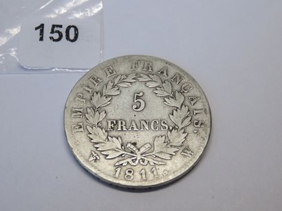 Monnaie - France - 5 Francs Napoléon Ier...