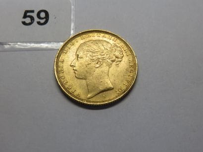 Gold coin - British Empire - 1 Victoria Sovereign,...