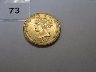 Gold coin - USA - 10 Dollars Liberty crowned...
