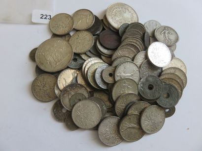 Monnaies - Lot de 115 monnaies diverses dont...