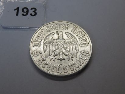 Monnaie - Allemagne - 5 Reichsmark Martin...