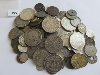 Monnaies - Lot de 112 monnaies diverses dont...